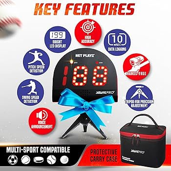 Amazon | Net Playz マルチスポーツ パーソナルスピードレーダー